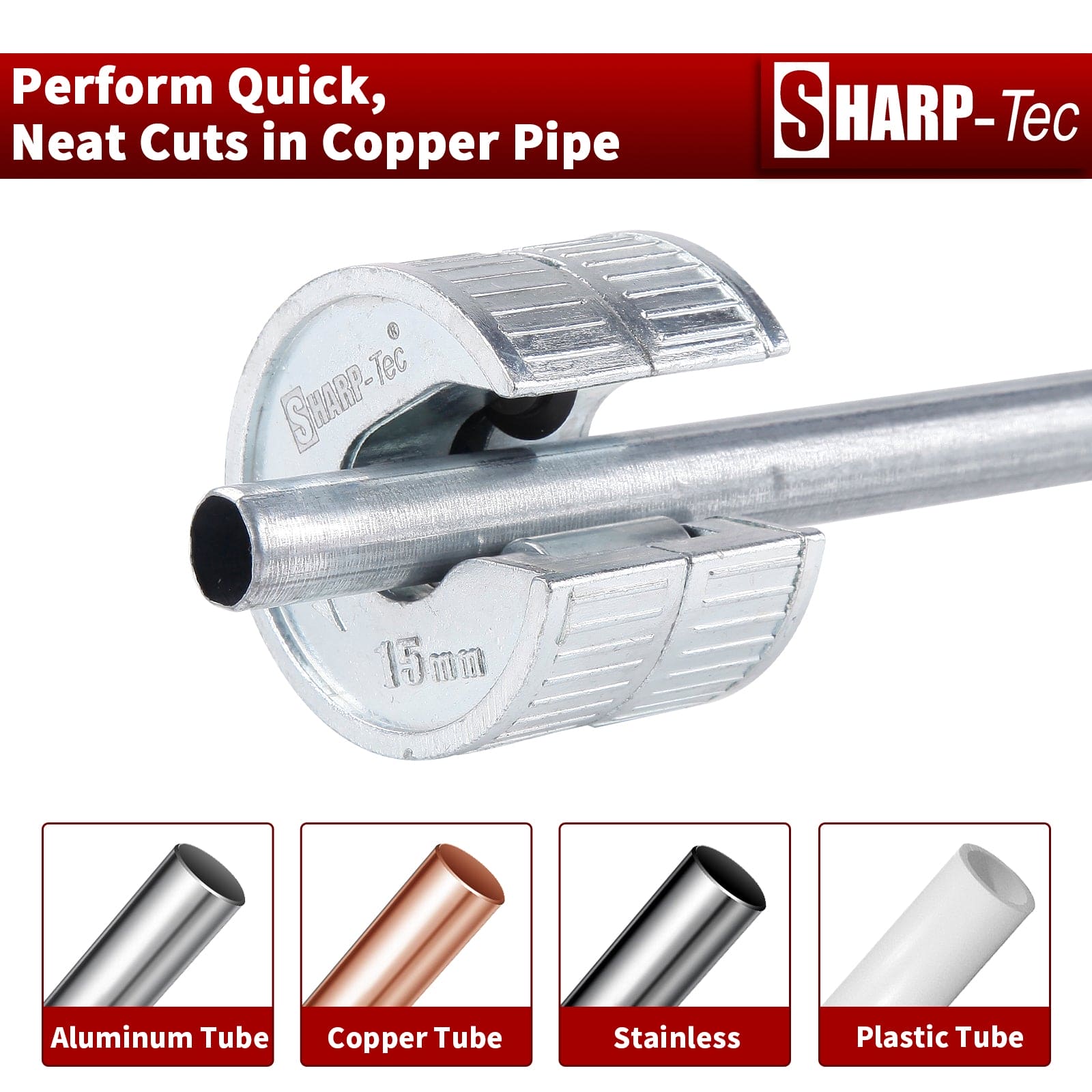 Sharp-Tec 15mm & 22mm Pipe Slicer Set Zinc Alloy